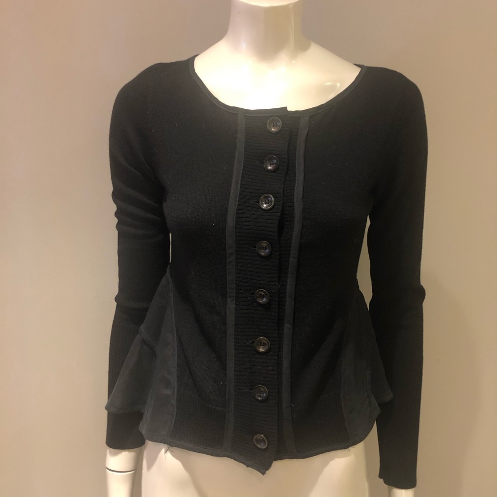 Nanette Lepore peplum cardigan size small